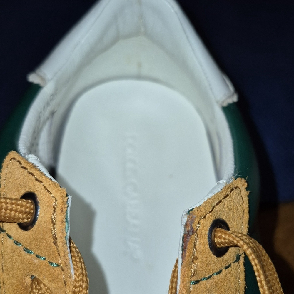 Dolce & Gabbana Low Profile Trainers Tan Suede & Green Leather. sz.8. (#1742) - Picture 13 of 16